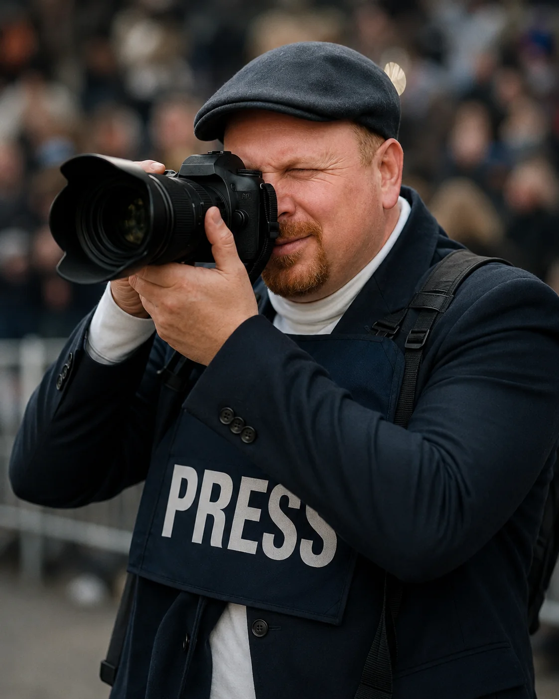 Markus Mitzschke als Pressefotograf im Einsatz