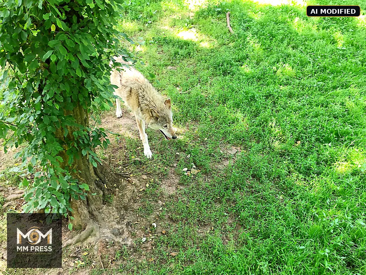 Wolf im Wildpark